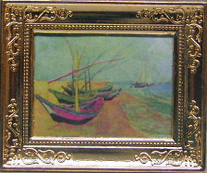 NCRA0195 - Picture, Sailboats Metal Frame 2 X 2 3/4