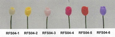 NCRFS04-5 - Tulip Stems-Red/Set Of 12
