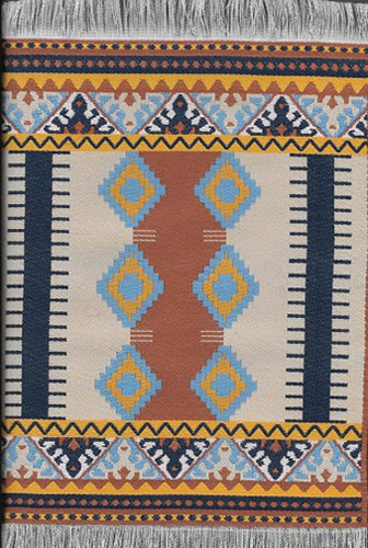 NCSK050-02 - Turkish Woven Rug, 5.75 x 4 Inches