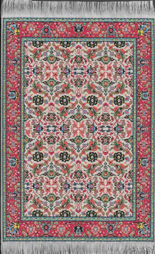 NCSK053-02 - Turkish Woven Rug, 6.5 x 4 Inches