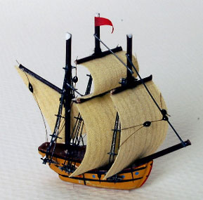 NCRA0306 - .Ship, Galleon 1-5/8 In Height
