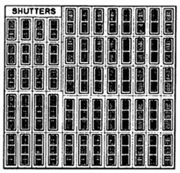 PRE1240 - Shutters 1/2In Scale