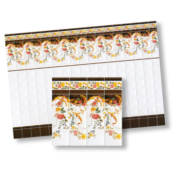 WM24011 - 1/2 Inch Scale Wall Tiles, 1 Piece