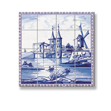 WM34886 - Picture Mosaic Tile Sheet, 1 Piece