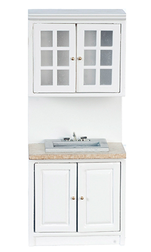 AZT5722 - Cabinet With Sink, White, Marble Counter