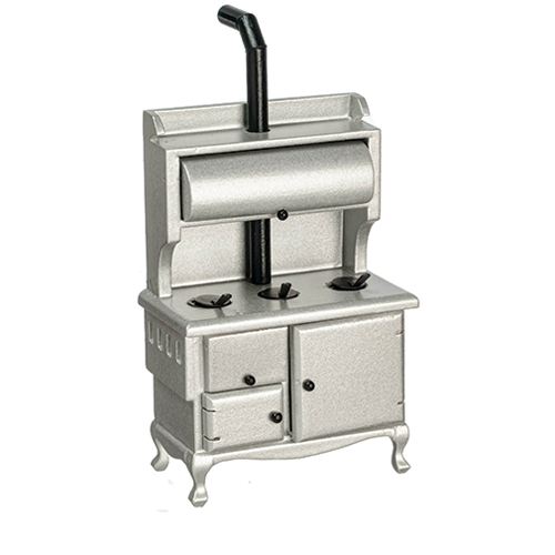 AZT5945 - Wood Stove, Silver