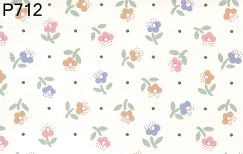 BH712 - Prepasted Wallpaper, 3 Pieces: Blossoms