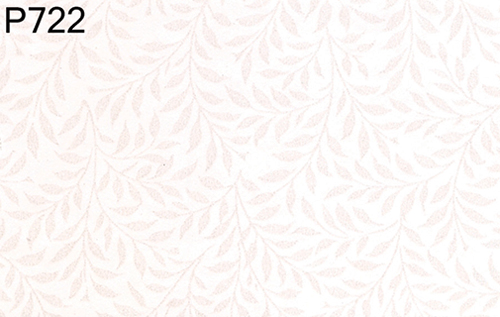 BH722 - Prepasted Wallpaper, 3 Pieces: Shiny Ivy White On White