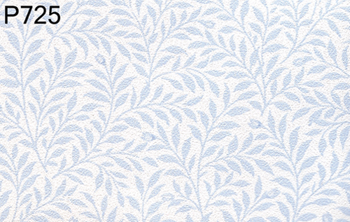 BH725 - Prepasted Wallpaper, 3 Pieces: Ivy Blue On White