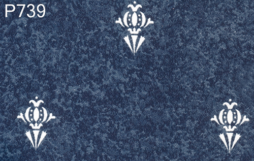 BH739 - Prepasted Wallpaper, 3 Pieces: Mottled Navy Fantasy