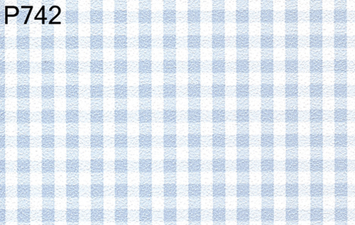 BH742 - Prepasted Wallpaper, 3 Pieces: Little Boy Blue Gingham