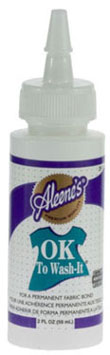 AL2811 - Ok To Wash-It Fabric Glue, 2Oz Dabber