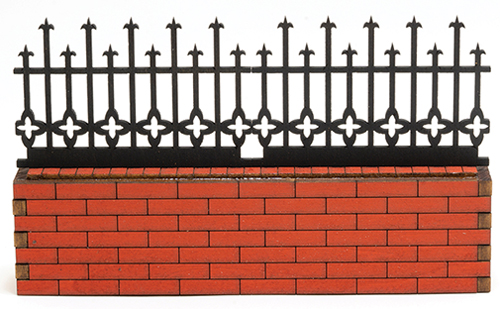 AS172DBL - Brick Fence Section, Widow, 6 Inches