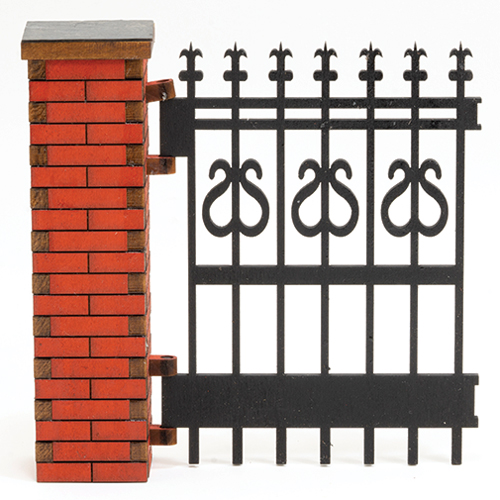 AS173S - Single Brick Gate, S-Fence