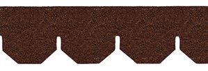 AS4002H - Red Hexagon Asphalt Shingles, 157 Square Inches