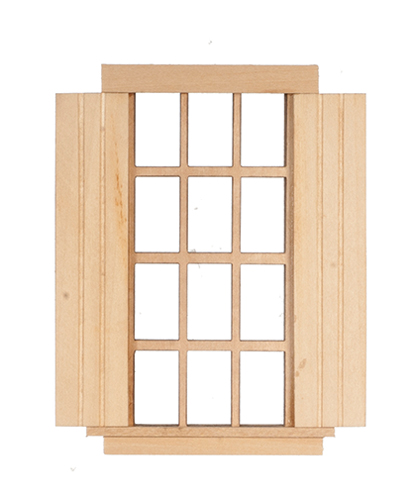 AS405AS - 6 Over 6 Window with Shutters