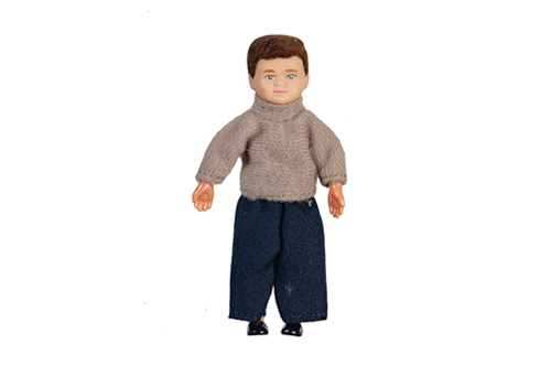 AZ00015 - Boy Doll With Outfit, Brunette