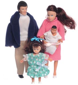 AZ00020 - Modern Doll Family/4, Brunette
