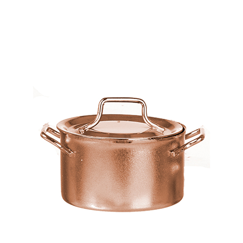 AZB0109A - Large Pot With Lid, Copper
