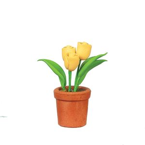 AZB0133 - Tulip In Pot, Yellow