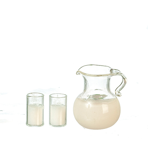 AZB0139 - Milk, Pitcher, 2 Glasses, St, 3