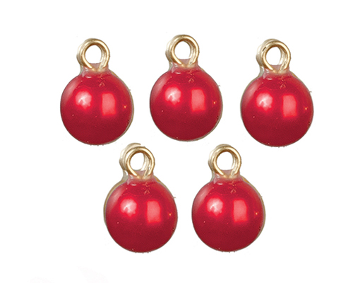 AZB0223 - Red Xmas Ornaments Set, 5