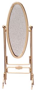 AZB0246 - Brass Cheval Mirror