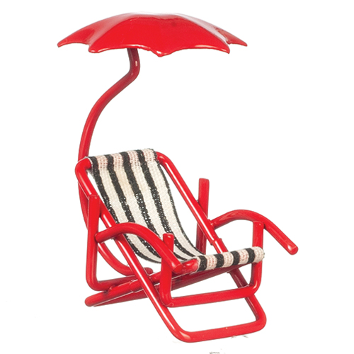 AZB0258 - 1/2In Chair With Umbrella, Red