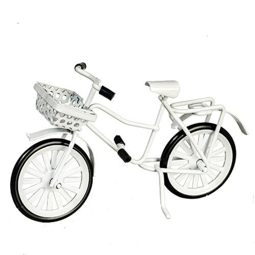 AZB0695 - Sm.Bike W/Basket/White
