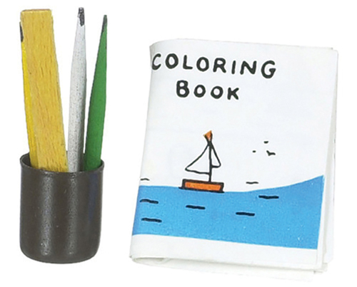 AZB1054 - Coloring Book W/Pens