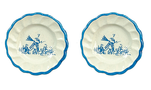 AZB1632 - Blue Delft Plates/2