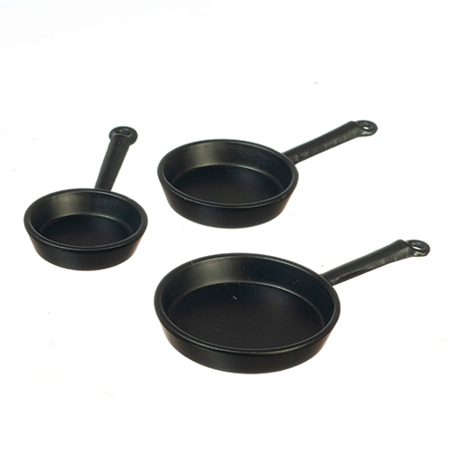 AZB3201 - Black Frying Pans/Set/3