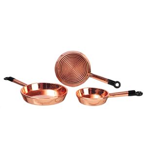 AZB3203 - Copper Frying Pans/Set/3