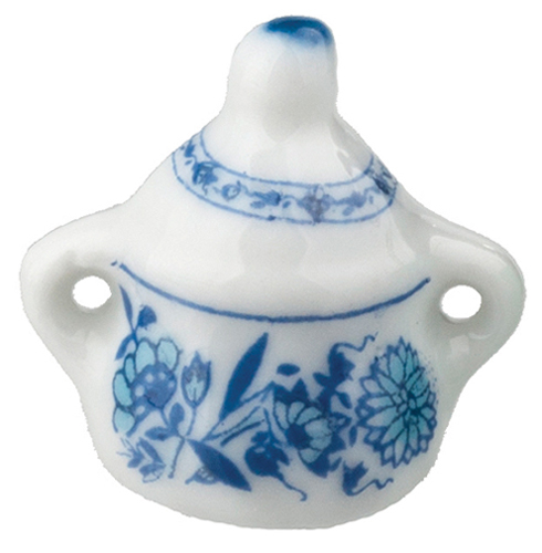AZB5082 - Blue Floral Sugar Dish