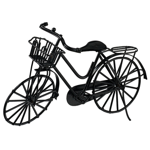 AZB5152 - Black Bicycle W/Basket
