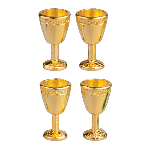 AZB5156 - Gold Goblets/Set/4