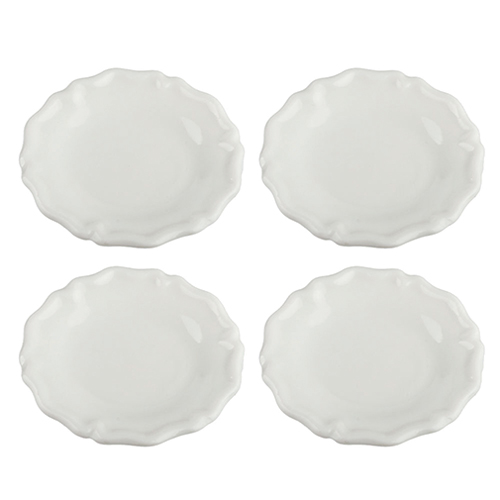 AZB5161 - Discontinued: Wh.Scalloped Dinner Plt/4
