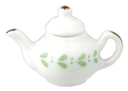 AZB5186 - Teapot/White/Green