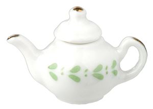 AZB5186 - Teapot/White/Green