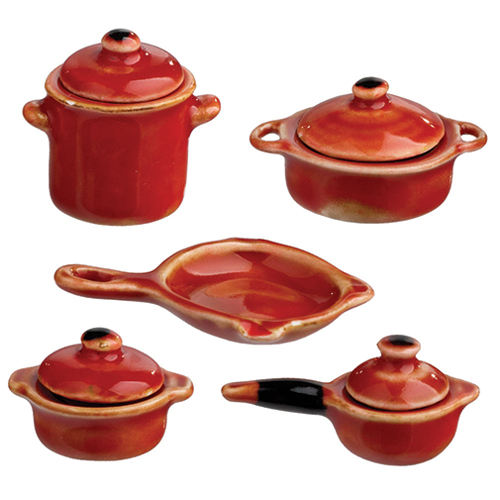 AZB5704 - Red Ochre Cookware Set/9