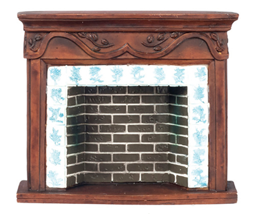 AZD1679 - Brown Resin Fireplace