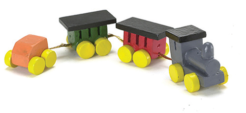 AZD2759 - Wood Train Set/4, Colored