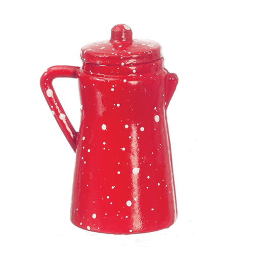 AZD2802 - Red Spatter Coffee Pot