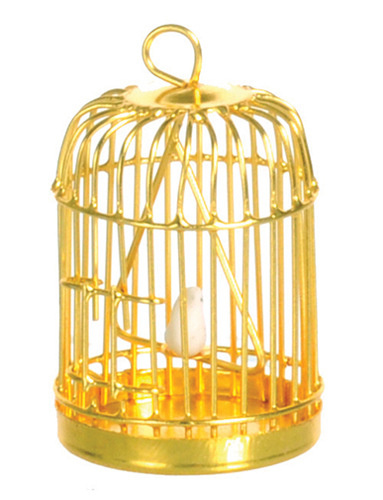AZD4751B - Brass Birdcage With Bird/Cb