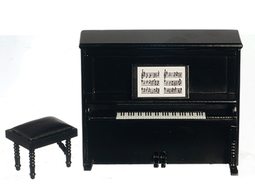 AZD7082 - Piano with Bench, Black