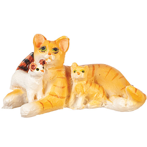 AZE0141 - Cat W/Kittens/Orange