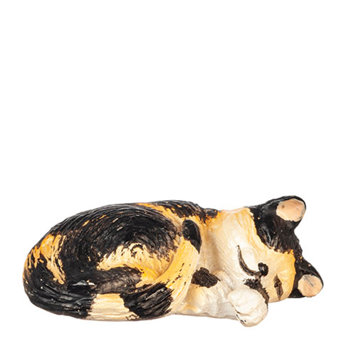 AZE0163 - Cat Laying Right/Calico
