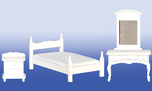 AZEMWF671A - Discontinued: White Bedroom Set/3