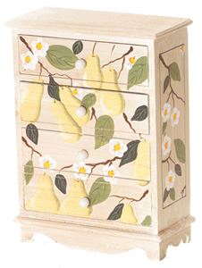 AZEWDP2150 - 4-Drawer Floral Pear Chest