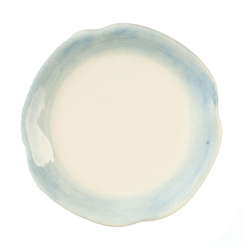 AZG5961 - Ceramic Plate/Blue Trim